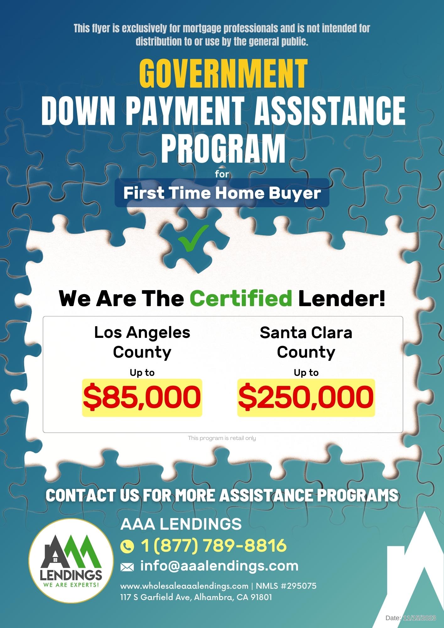 Down Payment Assistance (DPA)